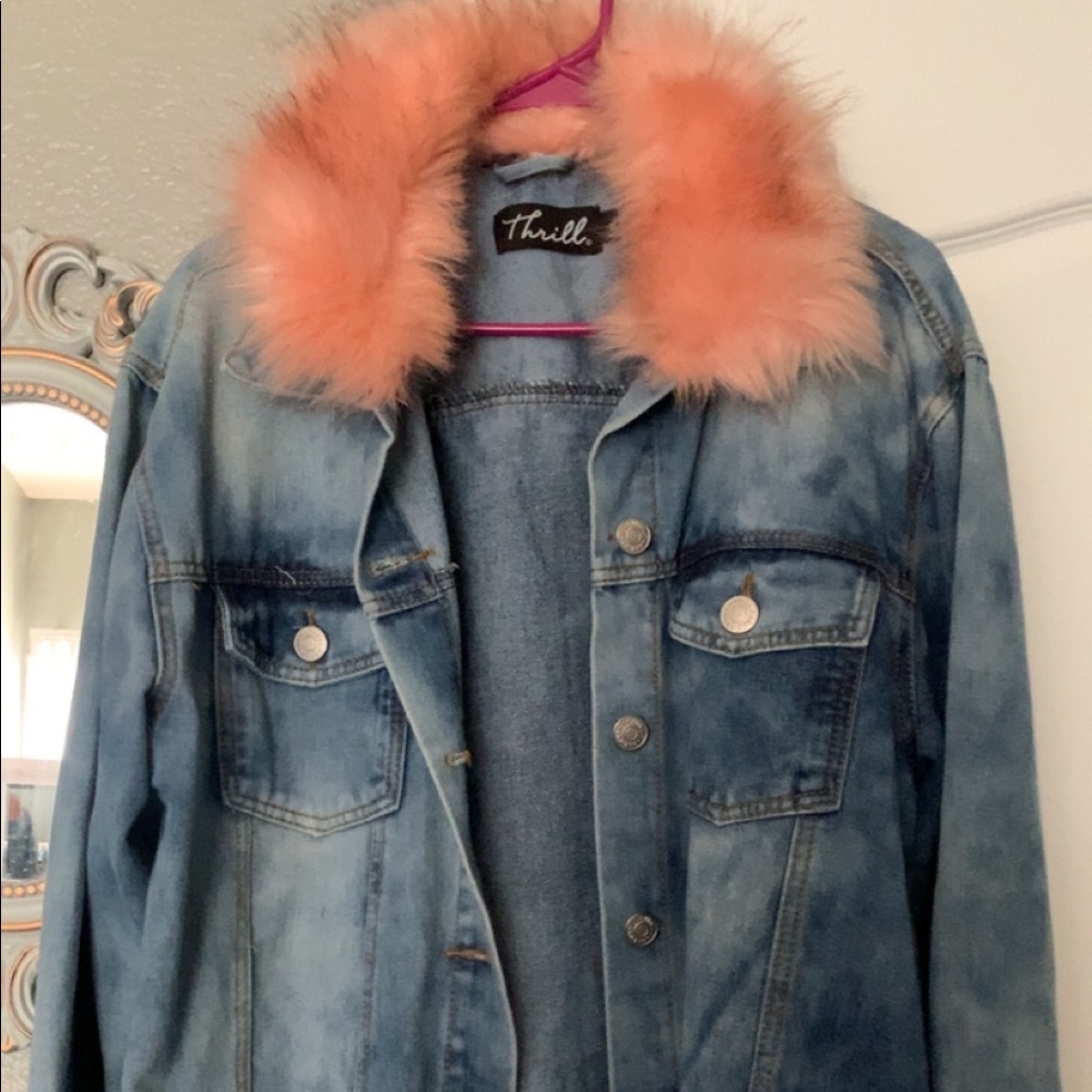Denim Mid length Jacket